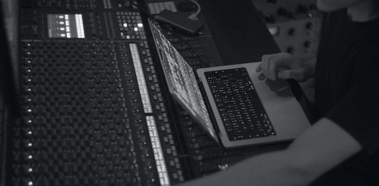 Paulius Levickas at the BL1 mixing desk